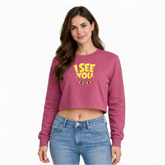 BestyPop Women’s Oversized full Sleeve Crop Top
