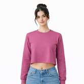 BestyPop Women’s Plain Oversized Full Sleeve Crop Top