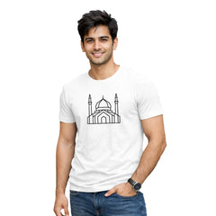 BestyPop Men’s Graphic Print Round Neck T-Shirt- Allah (170 GSM single jersey)