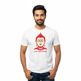 BestyPop Men’s Graphic Print Round Neck T-Shirt- Buddha (170 GSM single jersey)