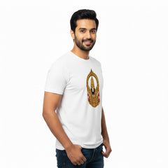 BestyPop Men’s Graphic Print Round Neck T-Shirt-Tirupathi Balaji (170 GSM single jersey)