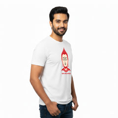 BestyPop Men’s Graphic Print Round Neck T-Shirt- Buddha (170 GSM single jersey)