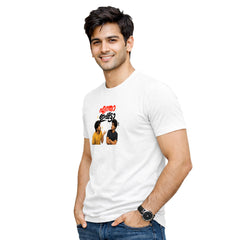 Bestypop Men's Crew Neck t-shirt-എന്താ ഇഷ്ടാ(170 GSM single jersey)