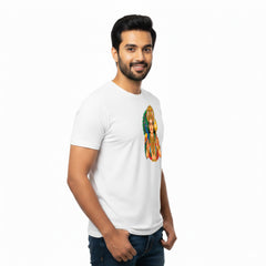 BestyPop Men’s Graphic Print Round Neck T-Shirt- Murugan (170 GSM single jersey)