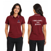 I Belong to Jesus Print Women's Polo T-shirt - (250 GSM) Compact Cotton