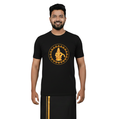 BestyPop Men’s Graphic Print Round Neck T-Shirt- Ayyappan