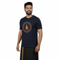 BestyPop Men’s Graphic Print Round Neck T-Shirt- Ayyappan