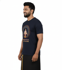 BestyPop Men’s Graphic Print Round Neck T-Shirt- Ayyappan (170 GSM single jersey)