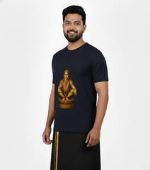 BestyPop Men’s Graphic Print Round Neck T-Shirt- Ayyappan (170 GSM single jersey)