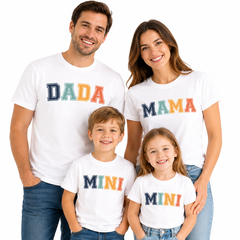 Family Matching Round Neck T-Shirt for Dad – Dada- (170 GSM) single jersey