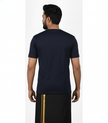 BestyPop Men’s Graphic Print Round Neck T-Shirt- Ayyappan (170 GSM single jersey)