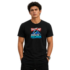 Freethinker | Arif Men's Show Me The Data Crew Neck T-Shirt - (170 GSM single jersey)