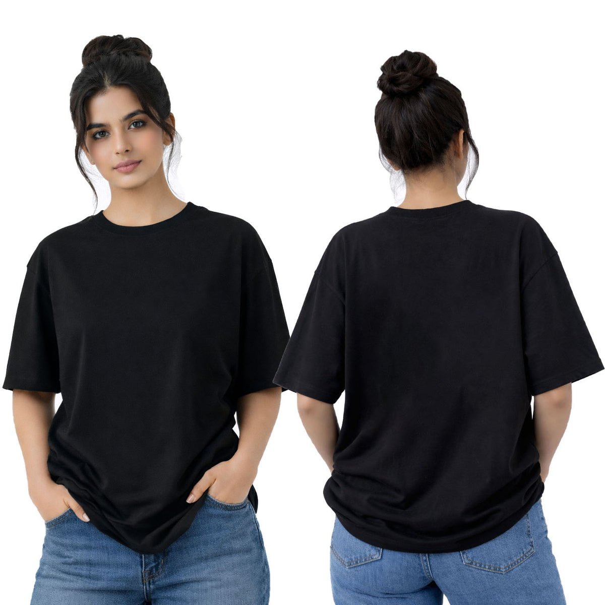 BestyPop Women’s Oversized Plain T-Shirt