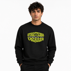 BestyPop Men’s Graphic Print Round Neck Sweatshirt - 270 GSM