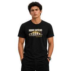 Freethinker | Arif Men's Homosapiens Crew Neck T-Shirt - (170 GSM single jersey)