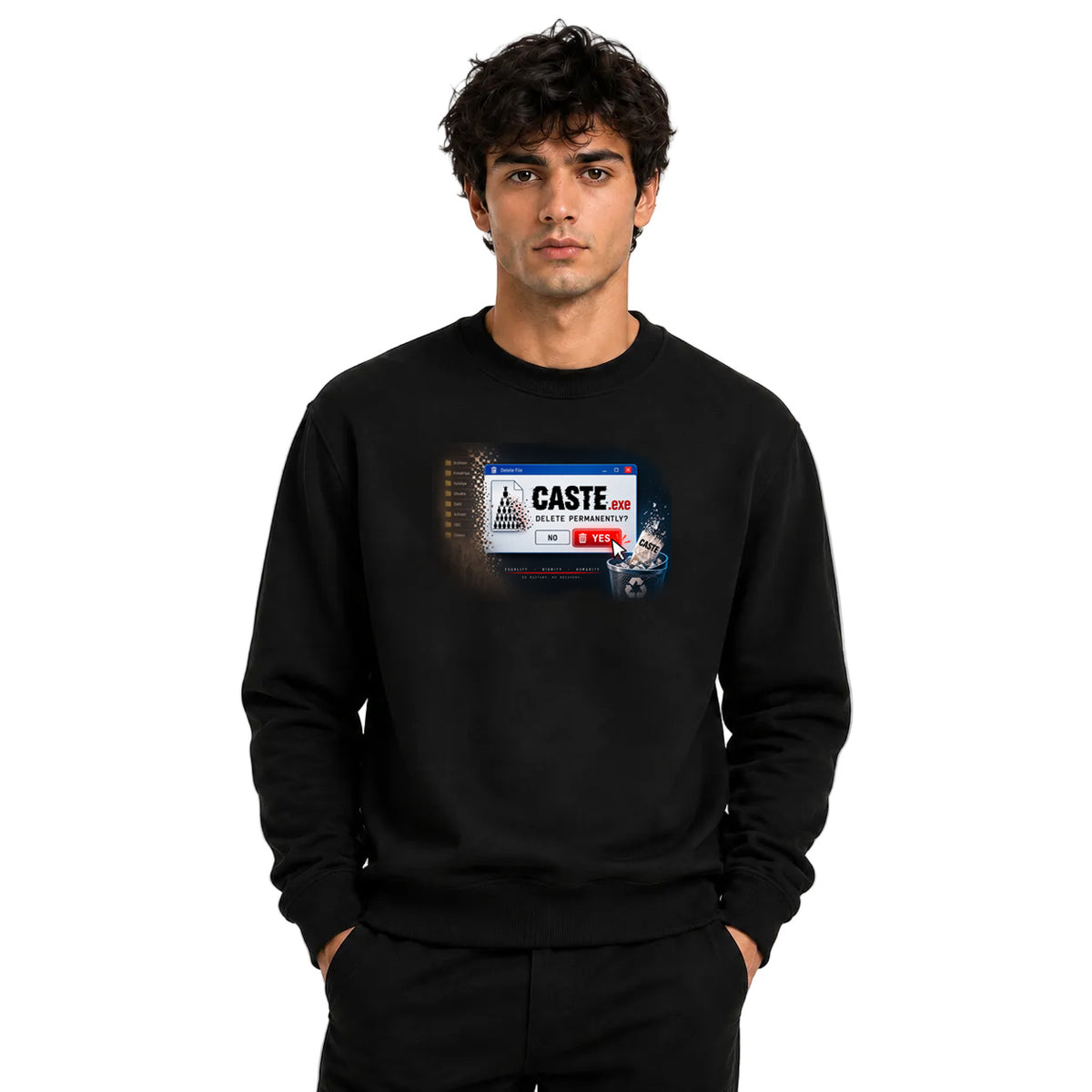 Freethinker | Arif  Men's Equality Sweatshirt full sleeve - (270 GSM, unbrushed)
