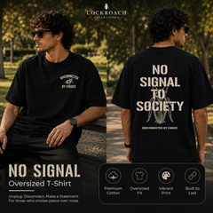 BestyPop Men’s Oversized T-Shirt - Disconnected By Choice