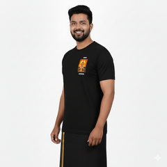 BestyPop Men’s Graphic Print Round Neck T-Shirt- Ayyappan