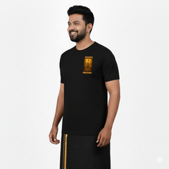 BestyPop Men’s Graphic Print Round Neck T-Shirt- Ayyappan