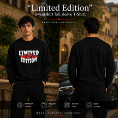 BestyPop Men’s Graphic Print Round Neck Sweatshirt - 270 GSM