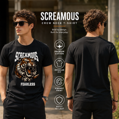 Bestypop Men's Crew Neck t-shirt