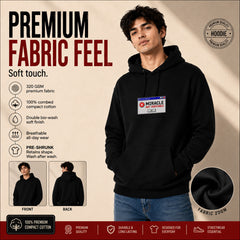 Freethinker | Arif  Men's Miracle Not Verifiable Hoodies - (320 GSM 3-thread loop knit, unbrushed fabric)