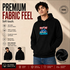 Freethinker | Arif  Men's Show Me The Data Hoodies - (320 GSM 3-thread loop knit, unbrushed fabric)