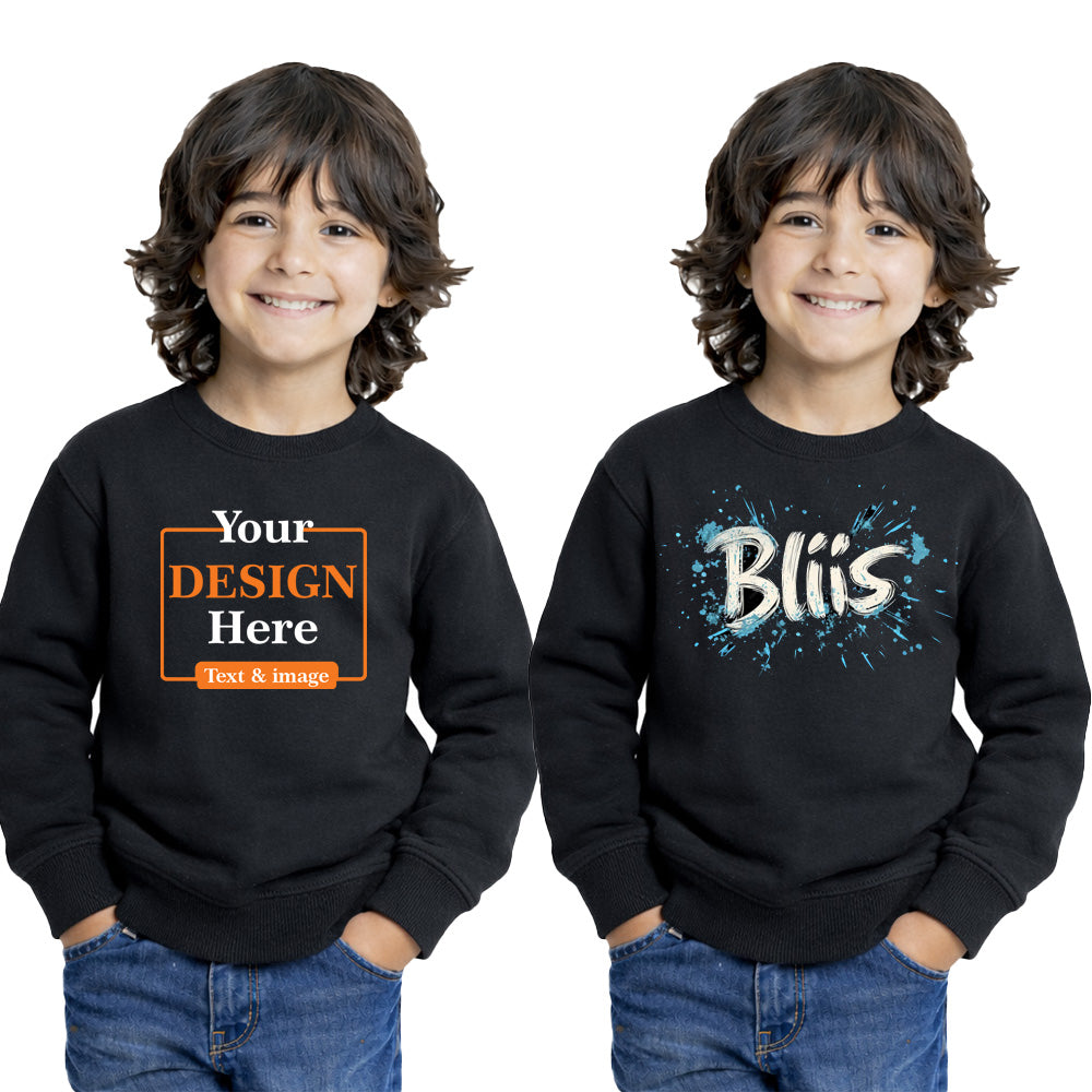 Bestypop Boy Round Neck sweatshirt T-shirt – Customize