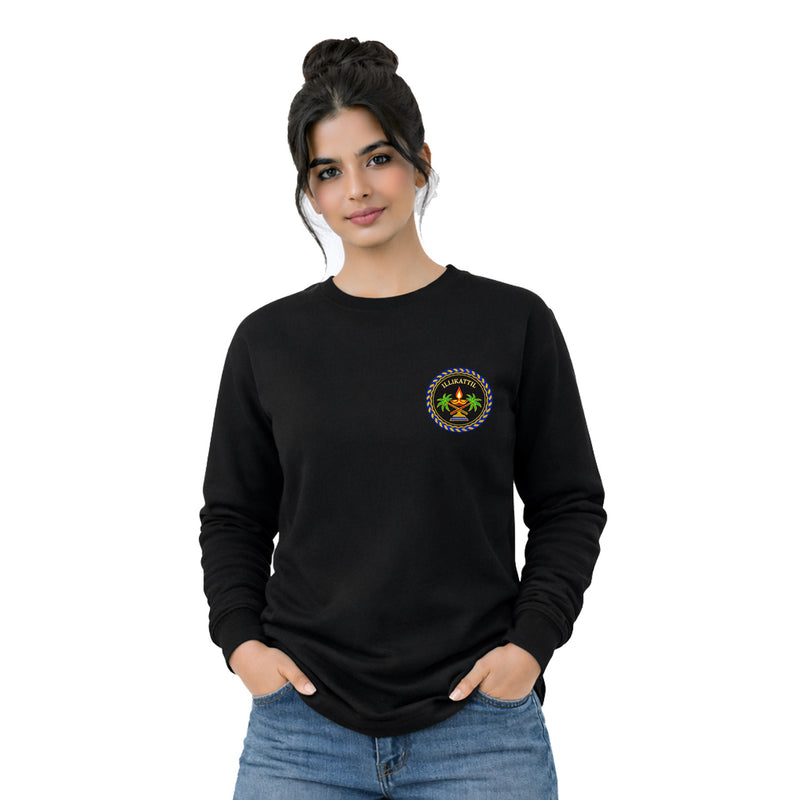 BestyPop Women’s Graphic Print Round Neck Sweatshirt - 270 GSM