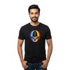 BestyPop Men’s Round Neck Half Sleeve Cotton T-Shirt | 170 GSM Soft & Breathable Fabric | Pre-Shrunk Double Bio Wash | Casual Everyday Wear for Mens | Alien Face