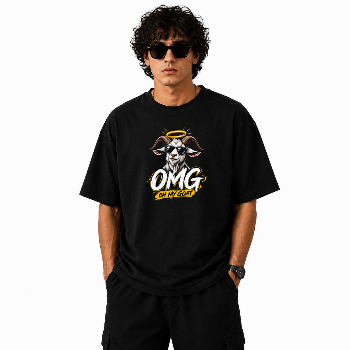 Freethinker | Arif Men's Crew neck Oversized T-Shirt - (225 GSM heavyweight fabric)