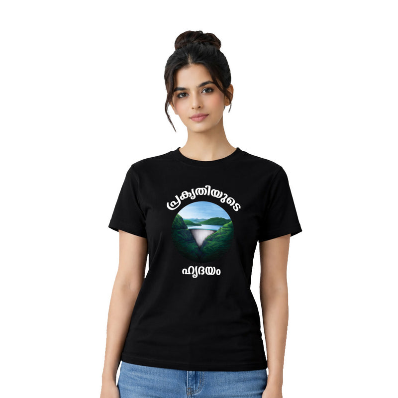BestyPop Women’s Graphic Print Round Neck T-Shirt-(170 GSM single jersey)