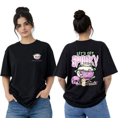 Bestypop Women’s Oversized Spooky Graphic T-Shirt