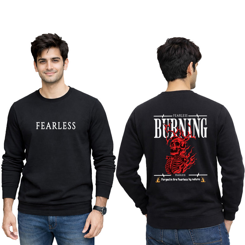 BestyPop Men’s Graphic Print Round Neck Sweatshirt - 270 GSM (Copy)