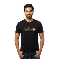BestyPop Men’s Graphic Print Round Neck T-Shirt- Murugan (170 GSM single jersey)