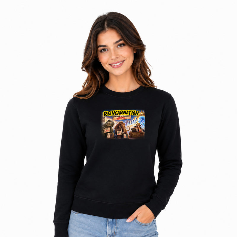 Freethinker | Arif  Women's Reincarnation Sweatshirt full sleeve - (270 GSM, unbrushed)
