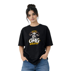 Freethinker | Arif Women's Crew neck Oversized T-Shirt - (225 GSM heavyweight fabric)