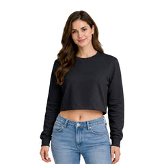 BestyPop Women’s Plain Oversized Full Sleeve Crop Top