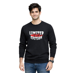 BestyPop Men’s Graphic Print Round Neck Sweatshirt - 270 GSM