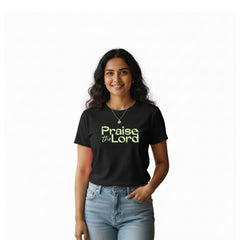 BestyPop Women’s Graphic Print Round Neck T-Shirt-Jesus(170 GSM single jersey)