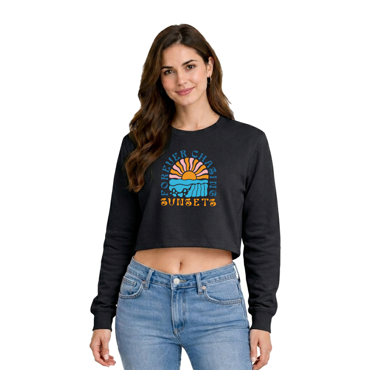 BestyPop Women’s Oversized full Sleeve Crop Top