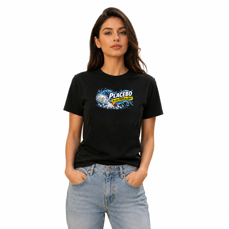 Freethinker | Arif Women's Placebo Neck T-Shirt - (170 GSM single jersey)