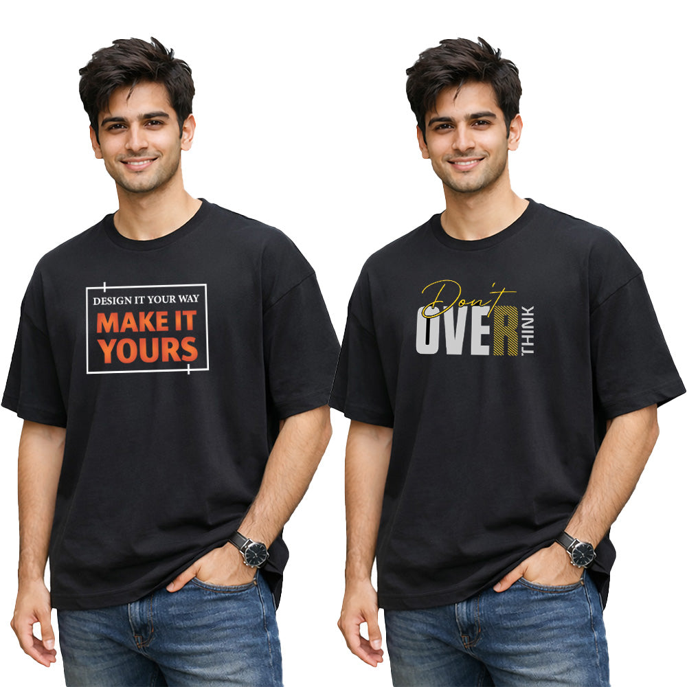 Bestypop Men Crew Neck Oversized – Customize