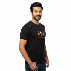 BestyPop Men’s Graphic Print Round Neck T-Shirt-Tirupathi Balaji (170 GSM single jersey)