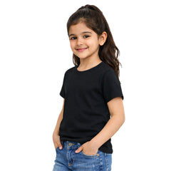 BestyPop Girl’s Plain Round Neck T-Shirt