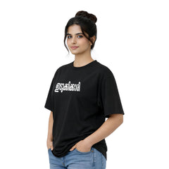 Bestypop Women's Crew Neck  Oversized t-shirt - ഇടുക്കിക്കാരി