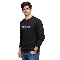BestyPop Men’s Graphic Print Round Neck Sweatshirt - 270 GSM