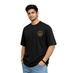 BestyPop Men’s Oversized Graphic Print T-Shirt - 225 GSM