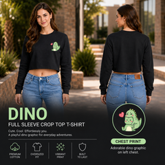 BestyPop Women’s Oversized full Sleeve Crop Top