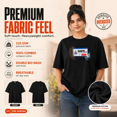 Freethinker | Arif Women's Equality Crew neck Oversized T-Shirt - (225 GSM heavyweight fabric)